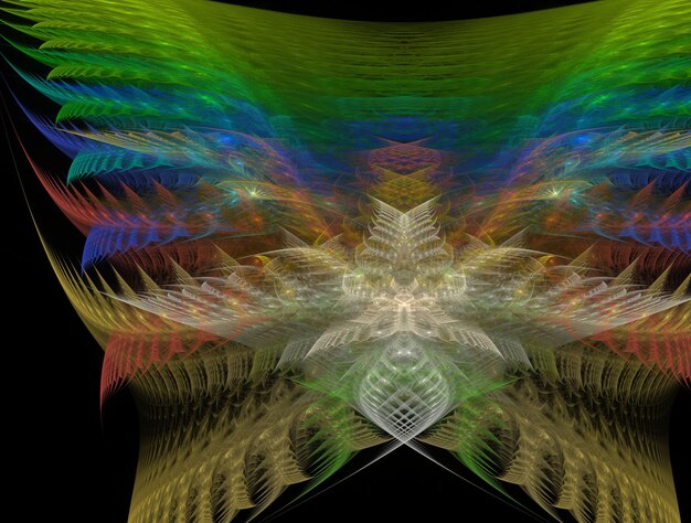 Imagen de fondo abstracto fractal imaginativo