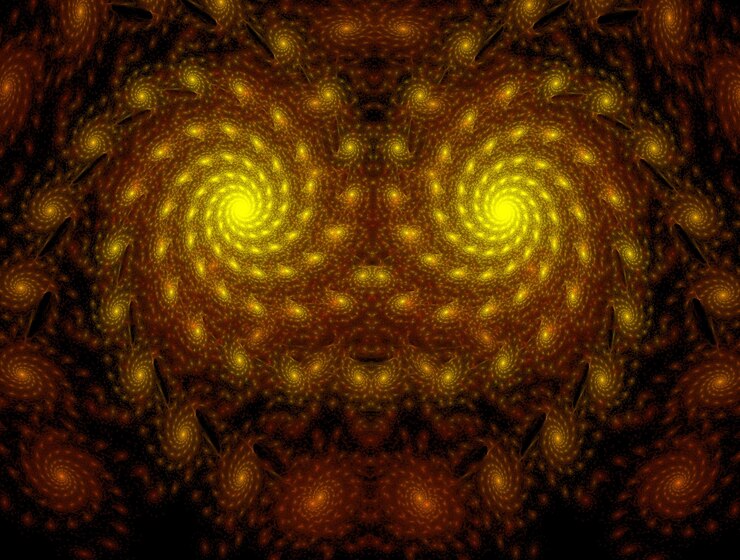 Foto imagen de fondo abstracto fractal imaginativo