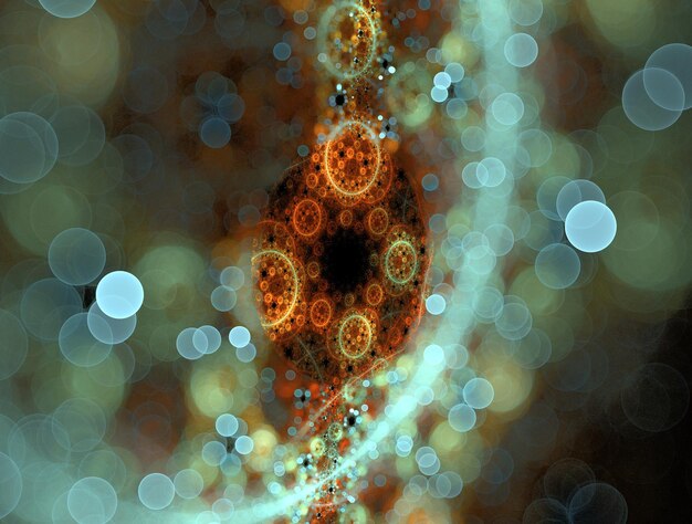 Foto imagen de fondo abstracto fractal imaginativo