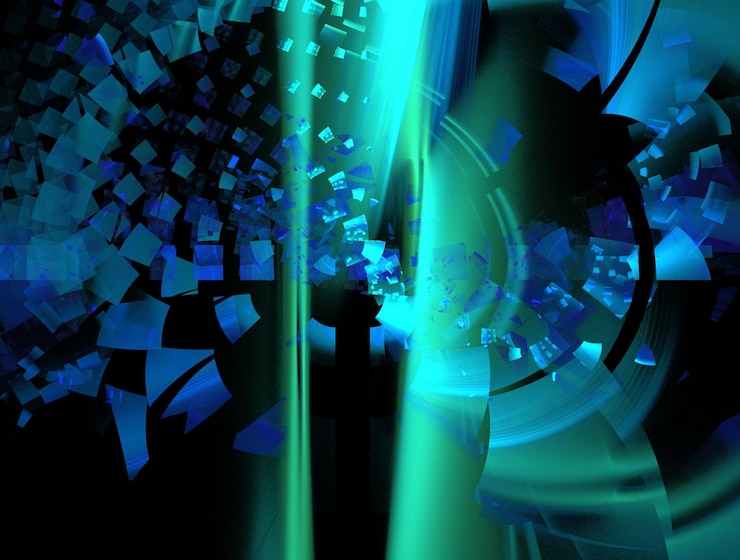 Foto imagen de fondo abstracto fractal imaginativo