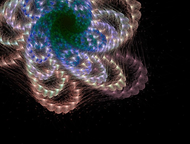 Foto imagen de fondo abstracto fractal imaginativo