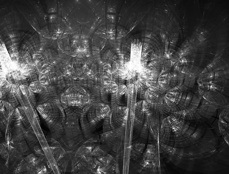 Foto imagen de fondo abstracto fractal imaginativo