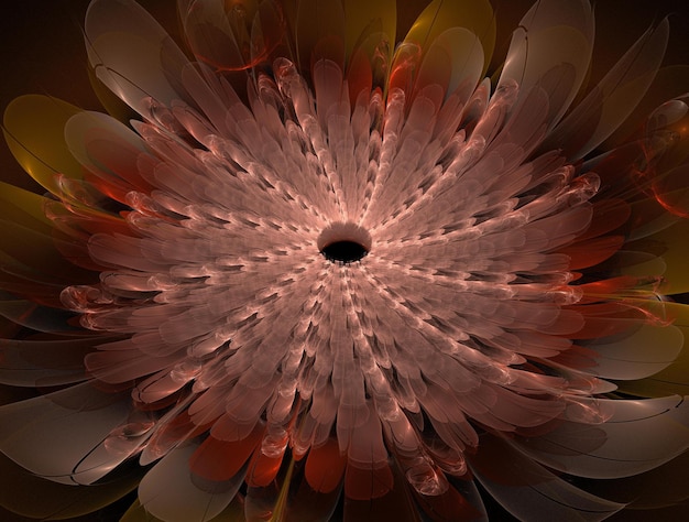 Imagen de fondo abstracto fractal imaginativo