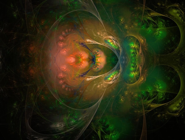 Imagen de fondo abstracto fractal imaginativo