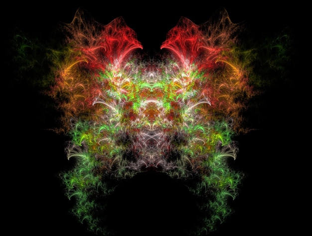 Imagen de fondo abstracto fractal imaginativo