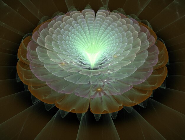 Imagen de fondo abstracto fractal imaginativo