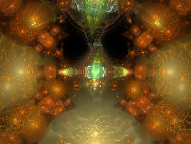 Imagen de fondo abstracto fractal imaginativo