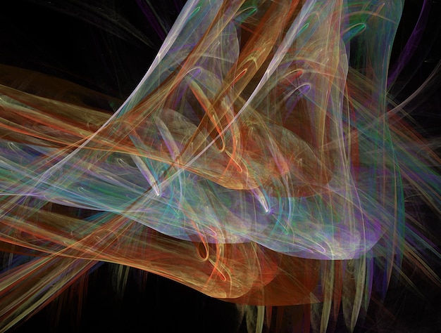 Imagen de fondo abstracto fractal imaginativo