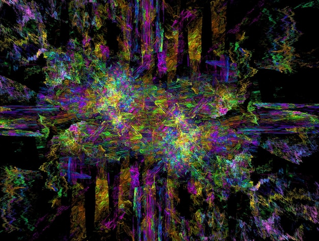 Imagen de fondo abstracto fractal imaginativo