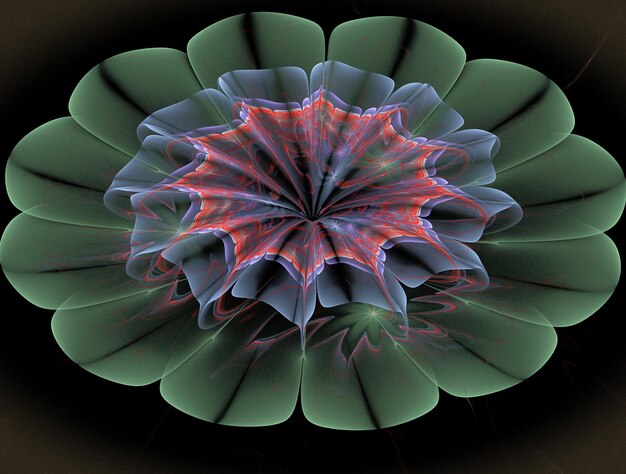 Imagen de fondo abstracto fractal imaginativo