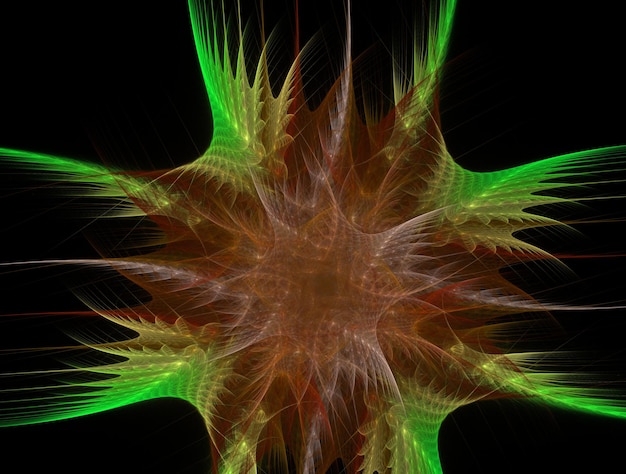 Imagen de fondo abstracto fractal imaginativo