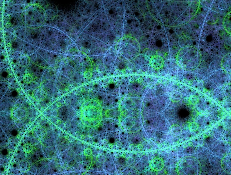 Foto imagen de fondo abstracto fractal imaginativo