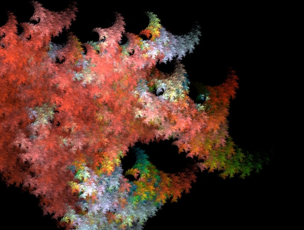 Imagen de fondo abstracto fractal imaginativo