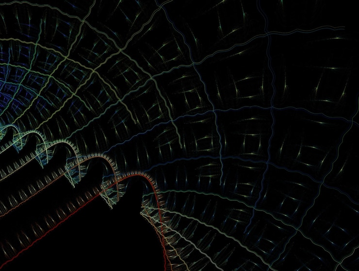 Foto imagen de fondo abstracto fractal imaginativo