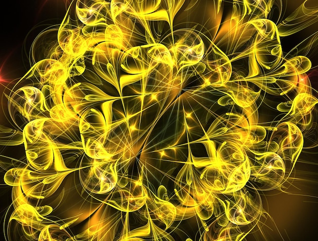 Imagen de fondo abstracto fractal imaginativo