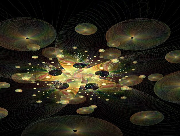 Imagen de fondo abstracto fractal imaginativo