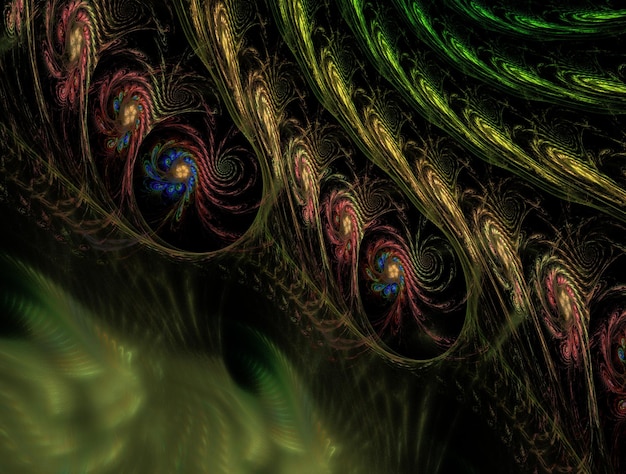 Foto imagen de fondo abstracto fractal imaginativo