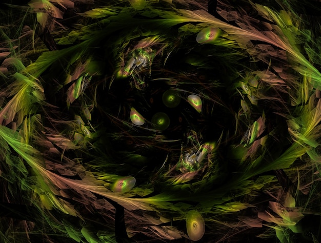 Imagen de fondo abstracto fractal imaginativo