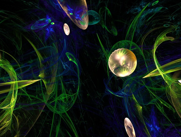 Imagen de fondo abstracto fractal imaginativo