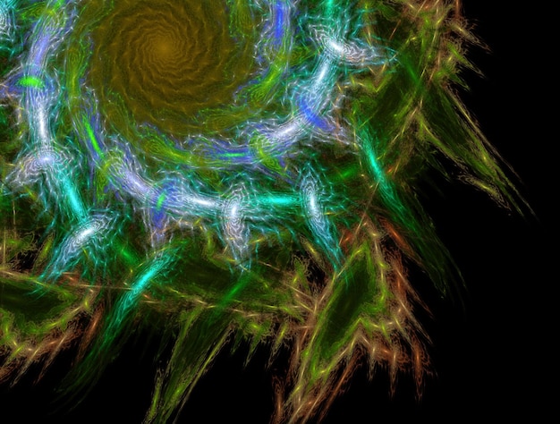 Imagen de fondo abstracto fractal imaginativo