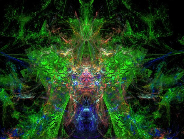 Imagen de fondo abstracto fractal imaginativo