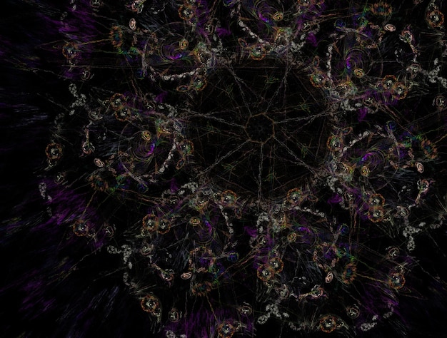 Foto imagen de fondo abstracto fractal imaginativo
