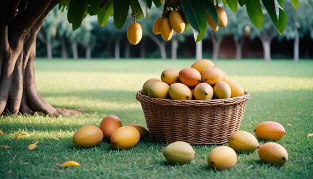 Imagen y fondo del árbol de mango