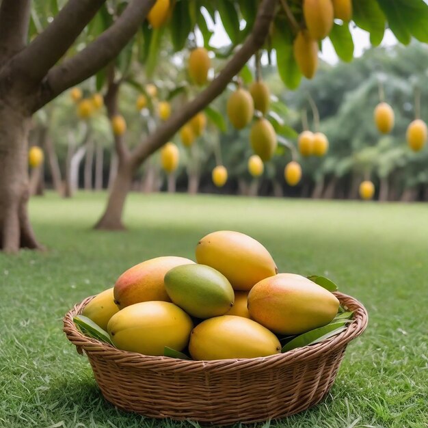 Imagen y fondo del árbol de mango