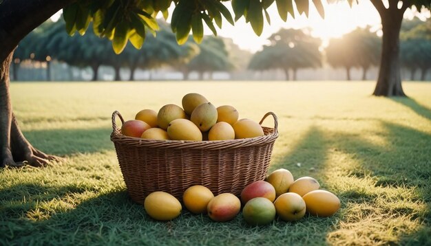 Imagen y fondo del árbol de mango