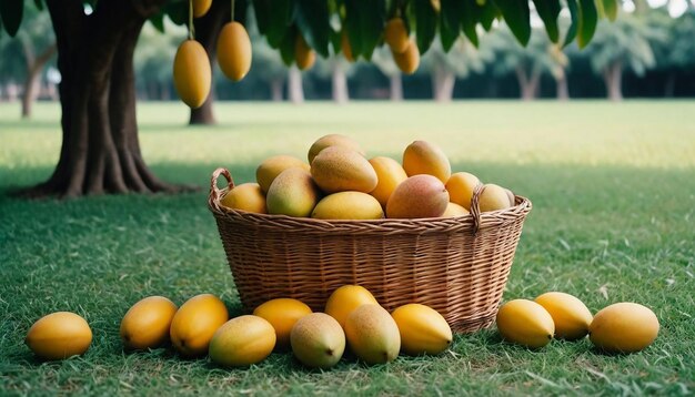 Imagen y fondo del árbol de mango