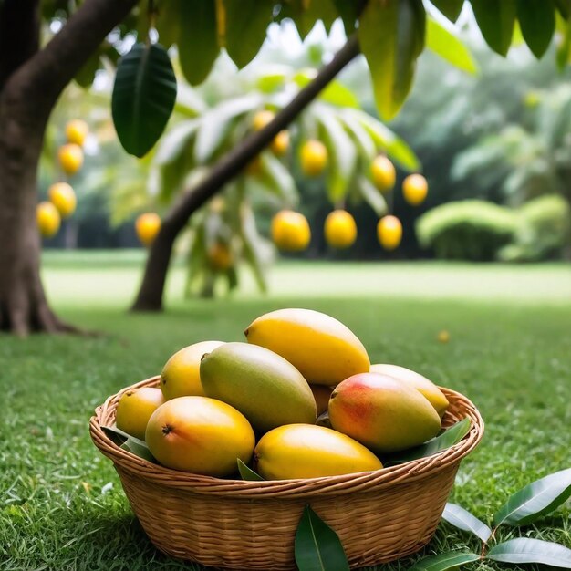 Imagen y fondo del árbol de mango