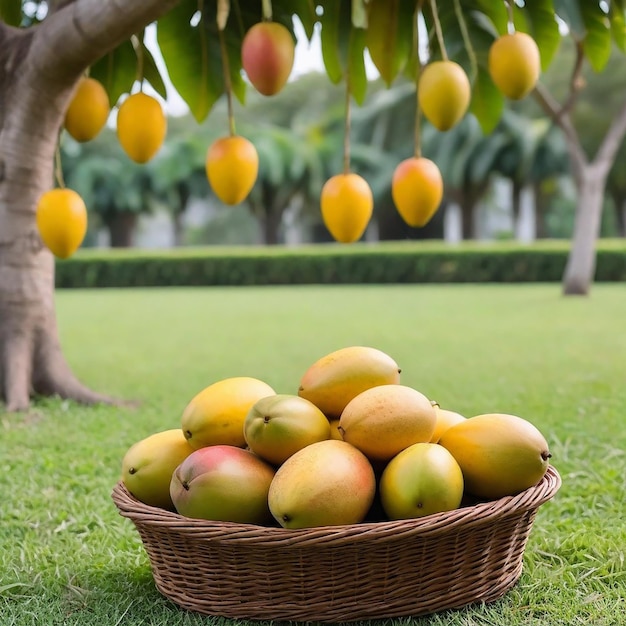 Imagen y fondo del árbol de mango