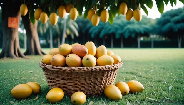 Imagen y fondo del árbol de mango