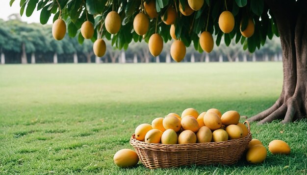 Imagen y fondo del árbol de mango