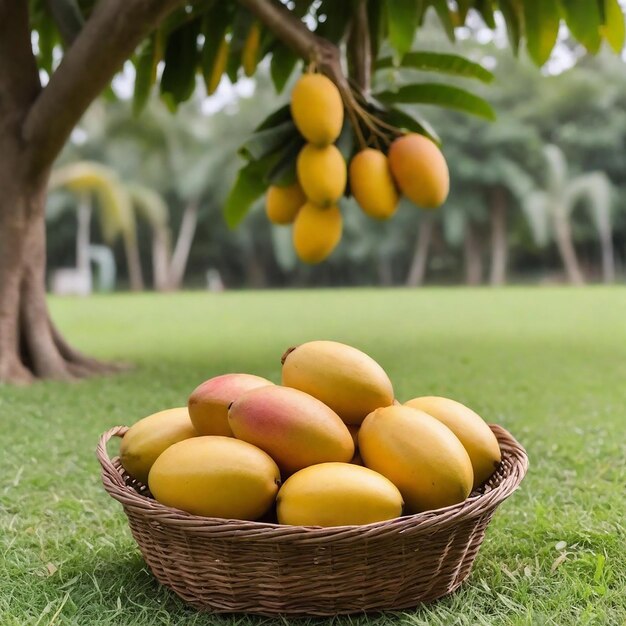 Imagen y fondo del árbol de mango