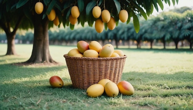 Imagen y fondo del árbol de mango