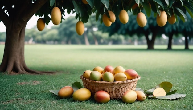 Imagen y fondo del árbol de mango