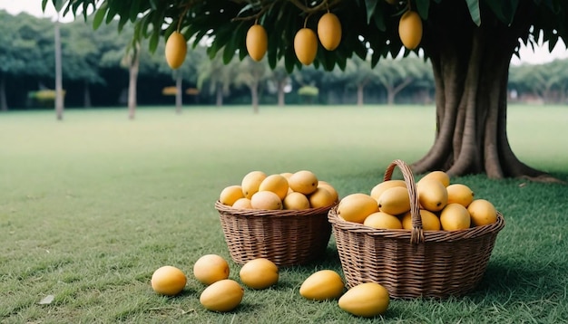 Imagen y fondo del árbol de mango