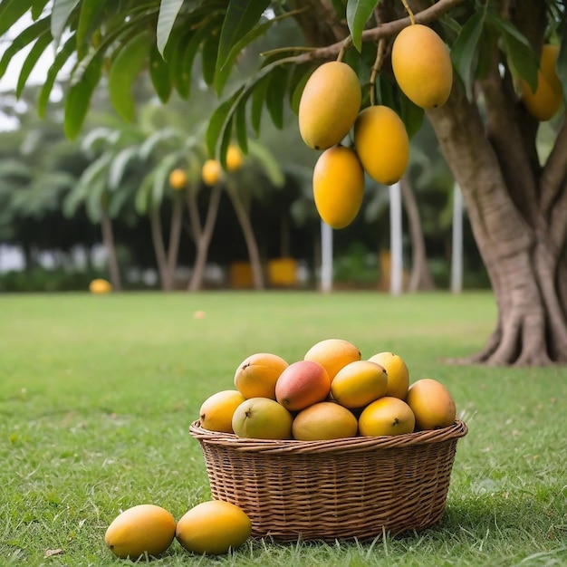 Imagen y fondo del árbol de mango