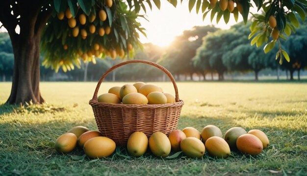 Imagen y fondo del árbol de mango