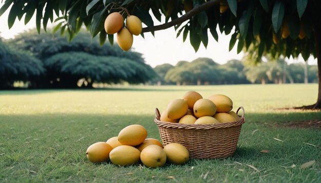 Imagen y fondo del árbol de mango