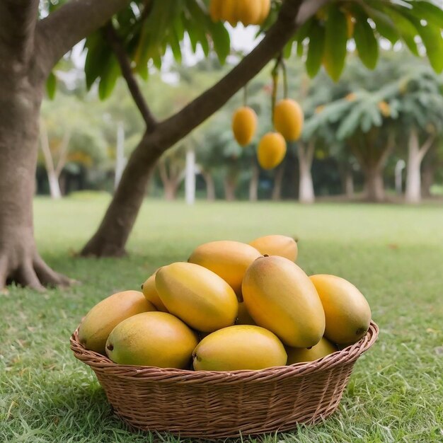 Imagen y fondo del árbol de mango