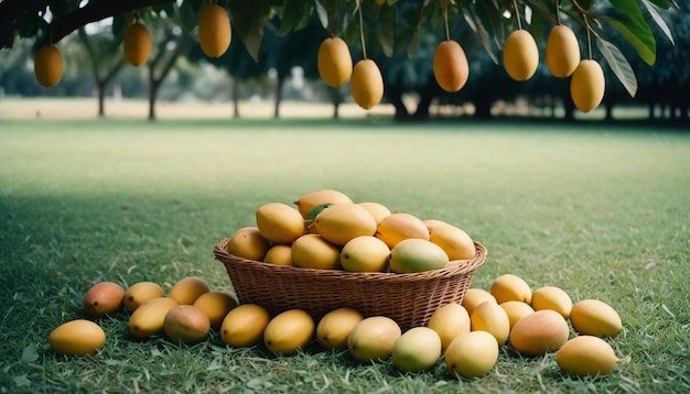 Imagen y fondo del árbol de mango