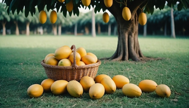 Imagen y fondo del árbol de mango