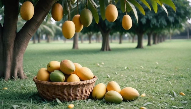 Imagen y fondo del árbol de mango