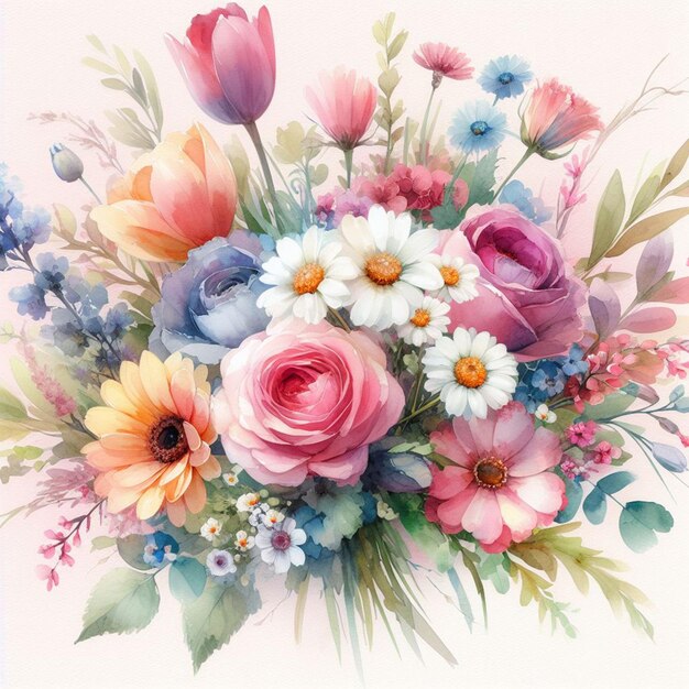 Imagen de fondo de arte floral para la invitación