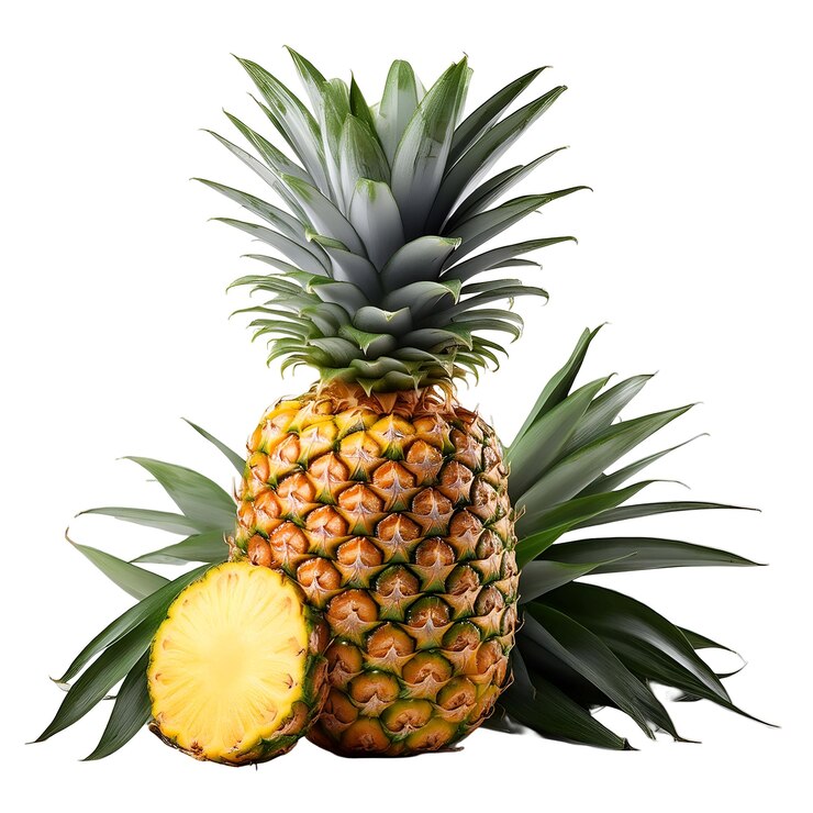 Imagen de fondo blanco aislado de frutas