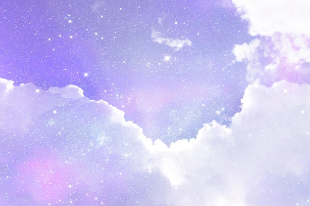 Imagen de fondo del cielo celestial de ensueño