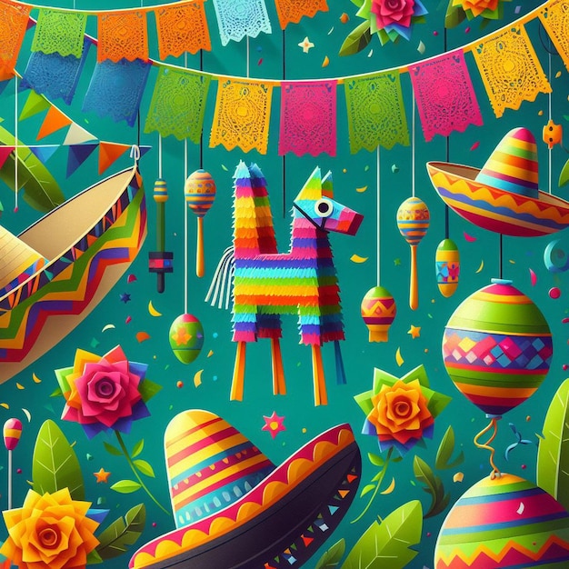 Imagen de fondo del Cinco de Mayo