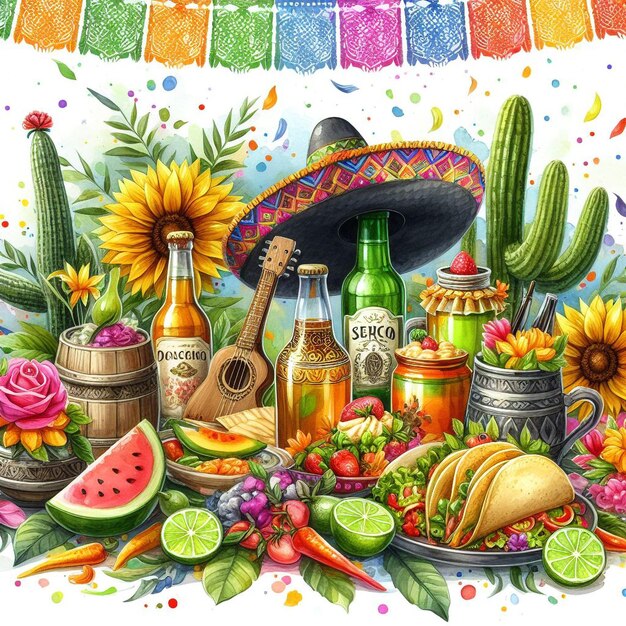 Imagen de fondo del Cinco de Mayo